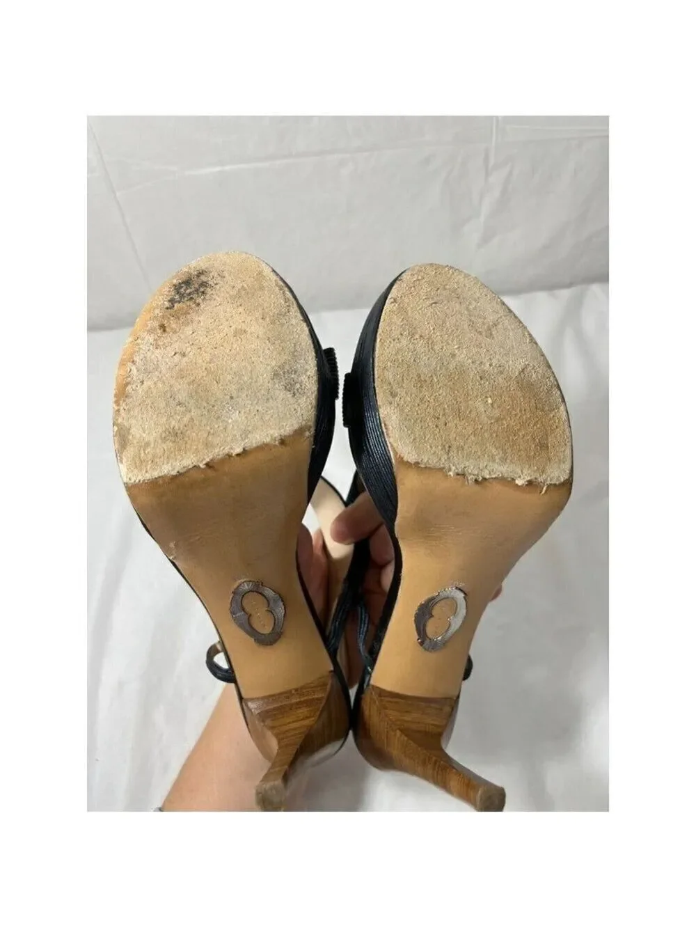 Elie Tahari Cleopatra Platform Sandals Heels size 9.5